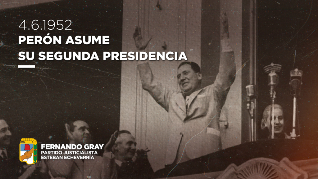 Perón asume su segundo mandato