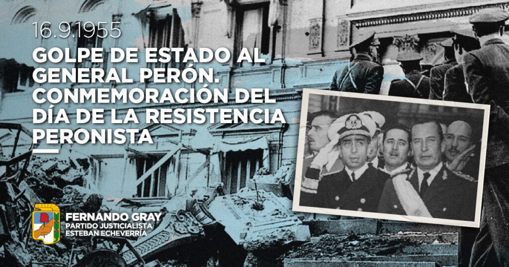 Hoy conmemoramos un nuevo aniversario del trágico 16 de septiembre de 1955, día en el que un gobierno popular verdaderamente transformador y apoyado por las amplias mayorías fue derrocado por una dictadura cívico-militar. Redoblamos nuestro compromiso con la democracia y enarbolamos las banderas del general Juan Domingo Perón para volver a construir una Argentina más justa, independiente y soberana. En una época de continuos intentos por debilitar las conquistas del pueblo trabajador, defendamos la patria y honremos a quienes, hace 71 años, comenzaron a poner de pie la #ResistenciaPeronista.