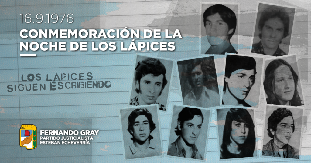 Como cada 16 de septiembre, hoy honramos la memoria de jóvenes que, en plena defensa de los derechos estudiantiles, sufrieron el secuestro, la tortura y el asesinato en manos del terrorismo de Estado impartido por la última dictadura cívico-militar. Hoy, a 50 años de aquel doloroso suceso de nuestra historia, recordamos el compromiso de las y los adolescentes que lucharon por un país más justo y exigimos, como siempre, #MemoriaVerdadYJusticia por las #30.000 víctimas.
