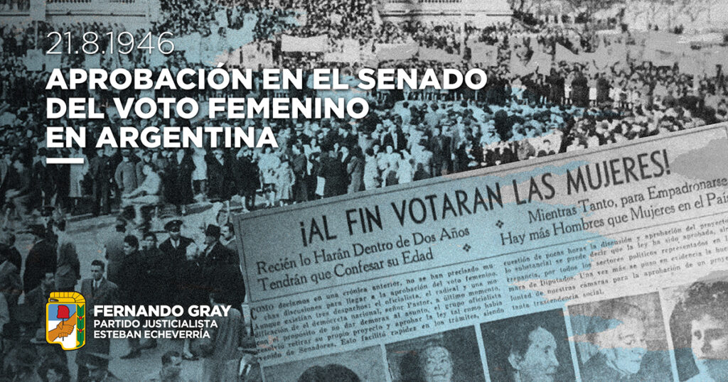 El peronismo ha hecho de cada ley una verdadera gesta a favor de la igualdad, la ampliación de derechos y la justicia social. Así, el 21 de agosto de 1946, la Cámara Alta aprobó el voto femenino tras años de lucha de los movimientos de mujeres en Latinoamérica. En este nuevo aniversario de aquella proeza legislativa, celebramos los grandes avances de los gobiernos del general Juan Domingo Perón para construir, a la vanguardia de su tiempo, una Argentina más inclusiva, libre y equitativa.