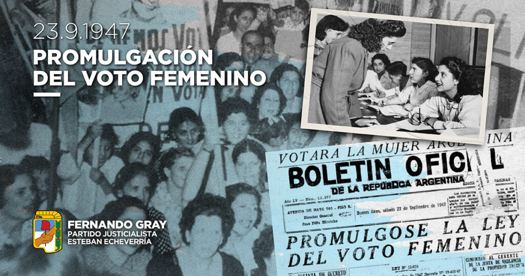 Un día como hoy, en 1947, el voto femenino fue promulgado por el general Juan Domingo Perón. La igualdad ha sido siempre un eje medular de las políticas de los gobiernos peronistas. A 79 años de aquel hito de la memoria popular, celebramos los grandes avances que nuestro movimiento logró para las amplias mayorías y nos comprometemos a seguir luchando por recuperar una Argentina más justa, realmente libre y soberana.